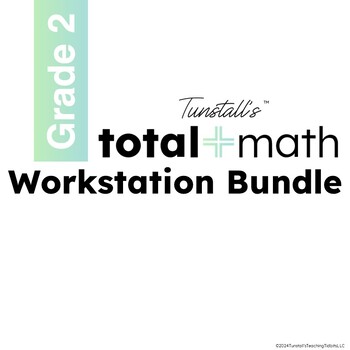 Preview of Total Math Workstation Bundle Second Grade