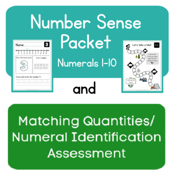 Preview of Total Number Sense Unit and Assessment ( 1 - 10 )