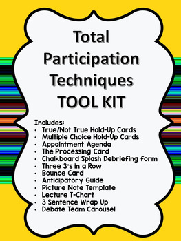 Preview of Total Participation Techniques Tool Kit- EDITABLE