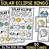 Total Solar Eclipse 2024 Bingo Game Kindergarten 1st First