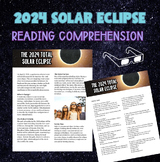 Total Solar Eclipse 2024 Reading Comprehension Article Quiz