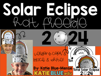 Preview of Solar Eclipse Hats Freebie 2024