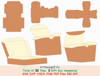 square paper box template