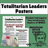 Totalitarian Leaders Poster Project: Hitler, Mussolini, To