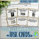 Totalitarianism Great Depression Russian Revolution Task Cards