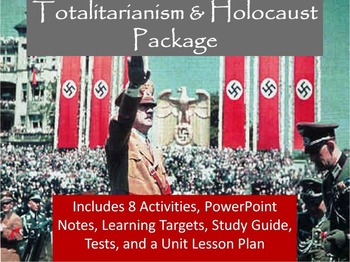 Preview of Totalitarianism & Holocaust Unit Notes, Activities, & Test Bundle