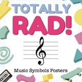 Totally Rad! Music Room Decor: Music Symbols Posters