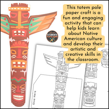 Totem Pole Activity Printable Handouts - Design your Own Totem Pole