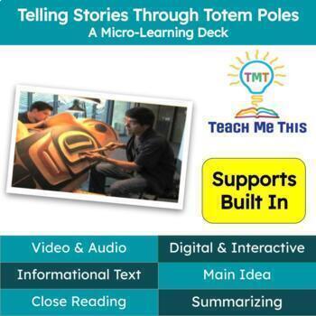 Preview of Totem Poles Informational Text Reading Passage and Activities