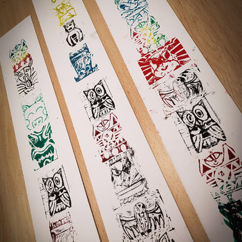 Preview of Totem Poles, Lino Carving and Printing