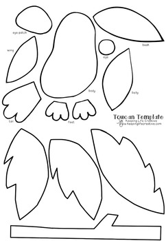Toucan Craftivity Template by Keeping Life Creative | TpT