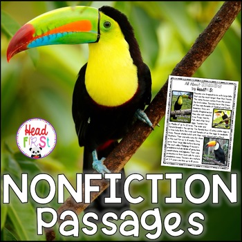 Preview of Toucan Passages with Comprehension Questions and Writing Activities NO PREP