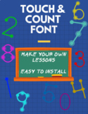 Touch & Count Font w/ Touch Dots
