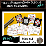 Touch Dot Money Bundle-posters and Touch dot money worksheets
