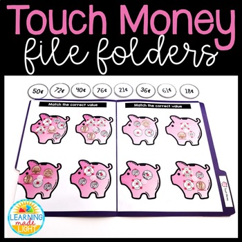 Preview of Touch + Count Money File Folders