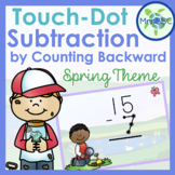 Touch Dot Subtraction by Counting Backwards Digital Boom Cards™