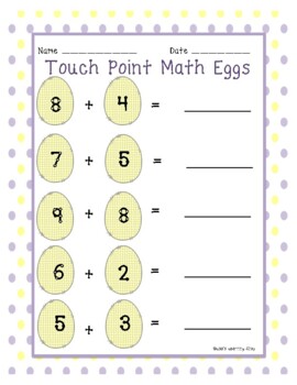 touch point math worksheets printable touch math money