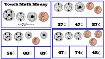 touch math money teaching resources teachers pay teachers