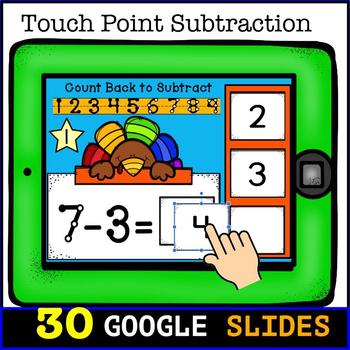 Preview of Easy Math Subtraction from 10 | Distance Learning Google Classroom