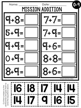 touch number addition by especially education teachers pay teachers