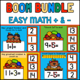 Touch Number Math Add and Subtract Bundle BOOM CARDS | Dis