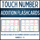 Touch Number Math Addition Flashcards: Numbers 0 - 15