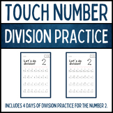 Touch Number Math Division Practice - Number 2
