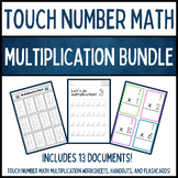 Touch Number Math Multiplication Bundle