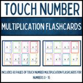 Touch Number Math Multiplication Flashcards: Numbers 0 - 15