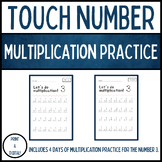 Touch Number Math Multiplication Practice - Number 3