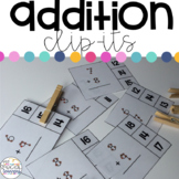 Touch Number Addition Clip-Its