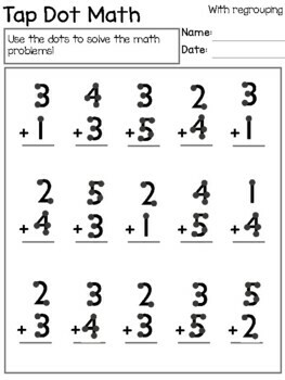 Tap the Dot Math Addition (vertical) by Teaching Tinys 101 | TpT