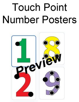 Preview of Touch Point Number Posters Math