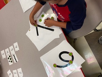 Preview of Touch Dot Math Placement Activity