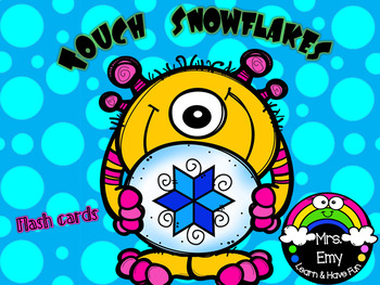 Preview of Touch Snowflakes Flash Cards