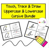 Touch Trace Draw Uppercase and Lowercase Cursive Bundle