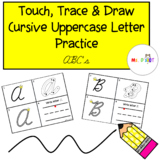 Touch, Trace, and Draw Cursive Uppercase Letter Practice