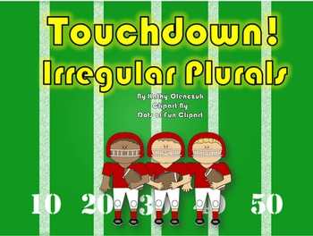 Preview of Irregular Plurals (CCSS Language) -- A Language Smarboard Game
