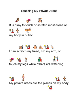 Preview of Touching My Private Areas Social Story