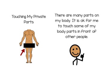Preview of Boys Touching Private Parts Social Story - Autism & Life Skills