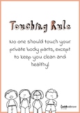 Touching Rule Poster in black & white