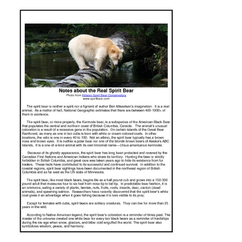 Touching Spirit Bear Novel Study Guide by Margaret Whisnant | TpT