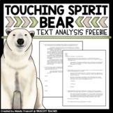 FREEBIE ... Touching Spirit Bear Text Analysis