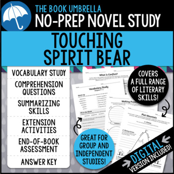 Preview of Touching Spirit Bear Novel Study { Print & Digital }