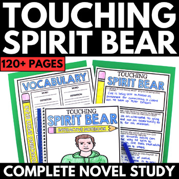 Preview of Touching Spirit Bear Novel Study Unit - Projects - Chapter Questions Activities