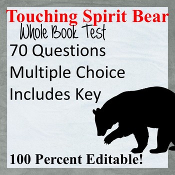 Preview of Touching Spirit Bear Test (Editable)
