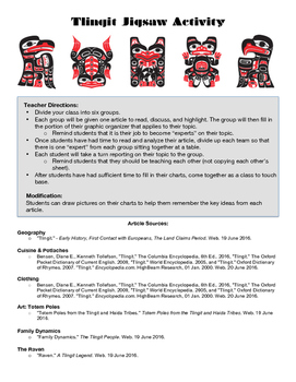 Touching Spirit Bear Tlingit Culture Jigsaw | TpT