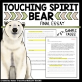 Touching Spirit Bear ... Final Writing Assignment