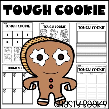 Preview of Tough Cookie Christmas Response Coloring Sequencing Activity