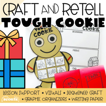 Preview of Tough Cookie (Retelling a Story) Gingerbread Craft